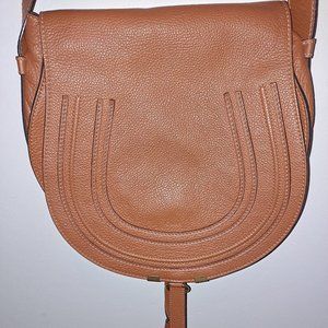 CHLOE MEDIUM MARCIE LEATHER SADDLE BAG